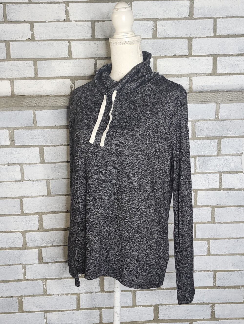 J Crew Women's Funnel Neck Pullover Sweater Small Gray Pullover Comfort AP706